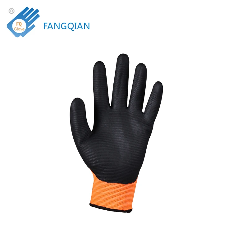 FQGLOVE U3 water proof anti slip smooth wave nitrile work glove