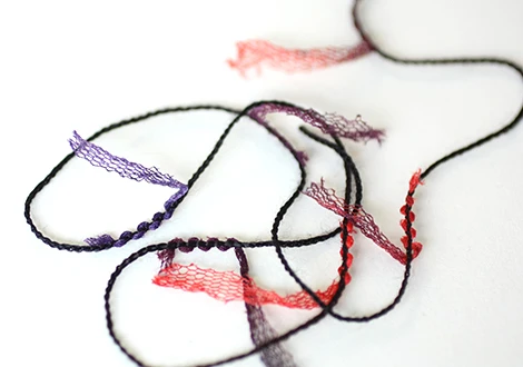 Lovely texture and color spun yarn polyester for accesory and fashion