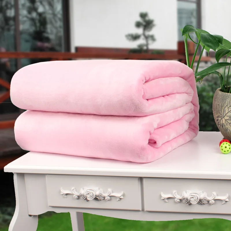 360gsm Thickened Custom Fleece Throw Blankets Luxury Decorative Throw Blankets Flannel Fleece Blanket For Couch & Bed