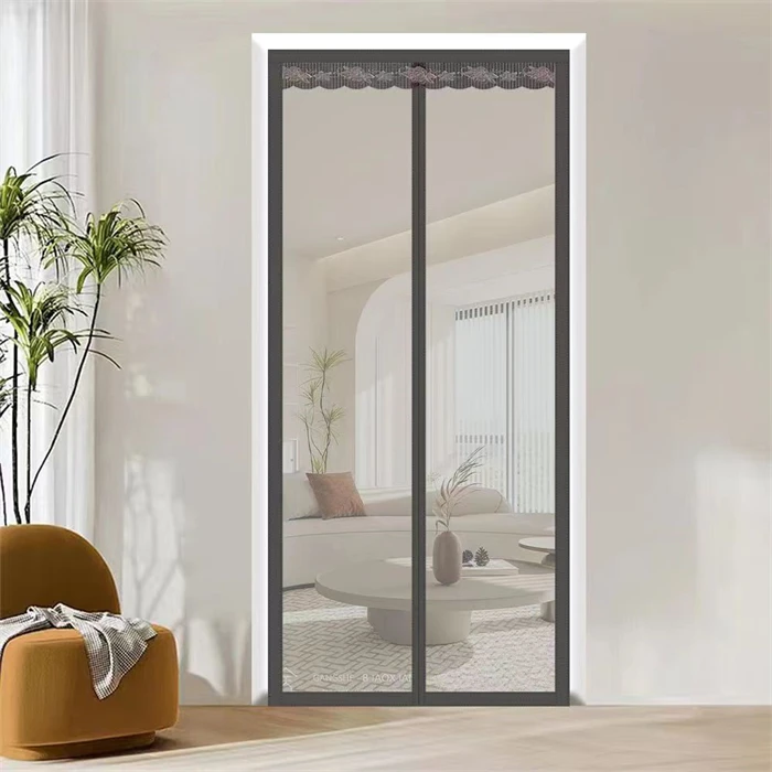 Shandong manufacturer Magnets door curtain  Fly Anti Mosquito Magnetic Soft Screen door curtain