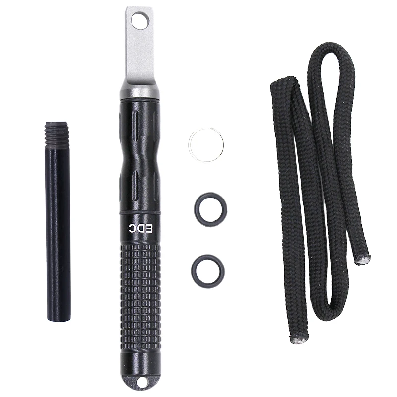 
 Походный набор для повседневного использования, водонепроницаемые инструменты для выживания на открытом воздухе, брелок, стартер огня из магниевого кремня с скребком  