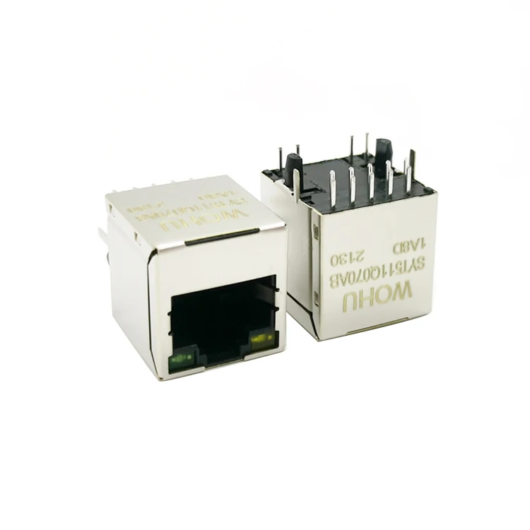 SYT511Q070AB1A8D  Vertical  1X1 1000 Base-T  180 rj45 connector