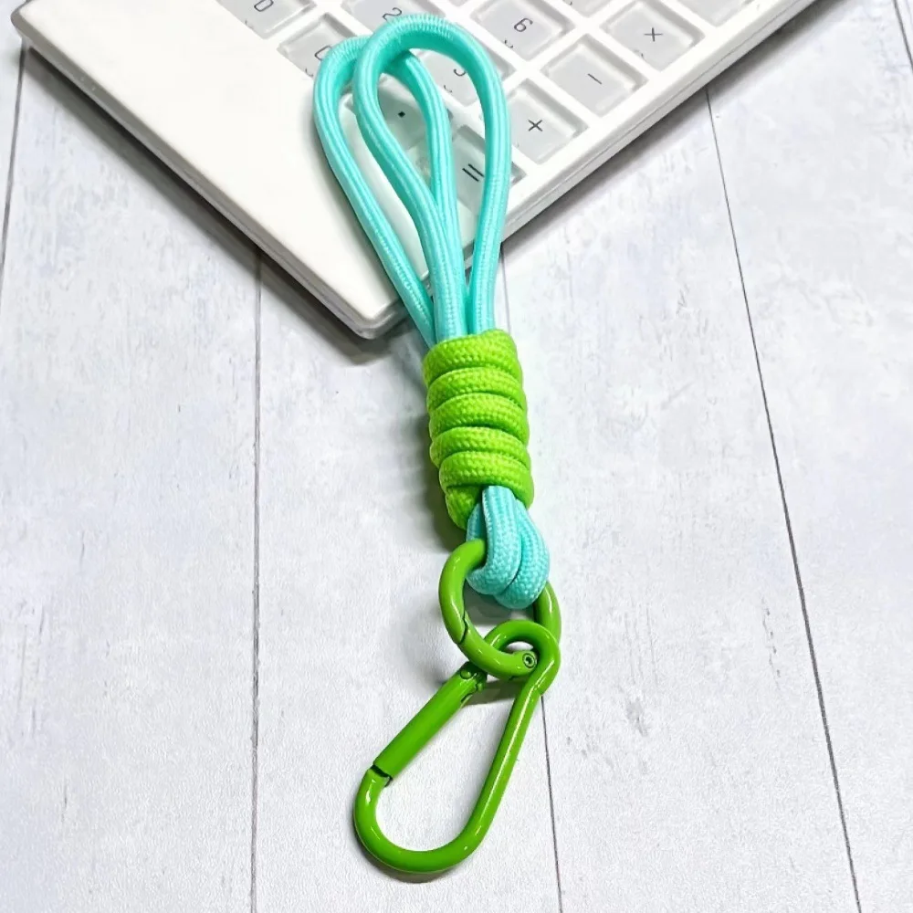 Ychon Creative new hand-woven cotton rope key chain pendant car key pendant colorful key rope for gifts