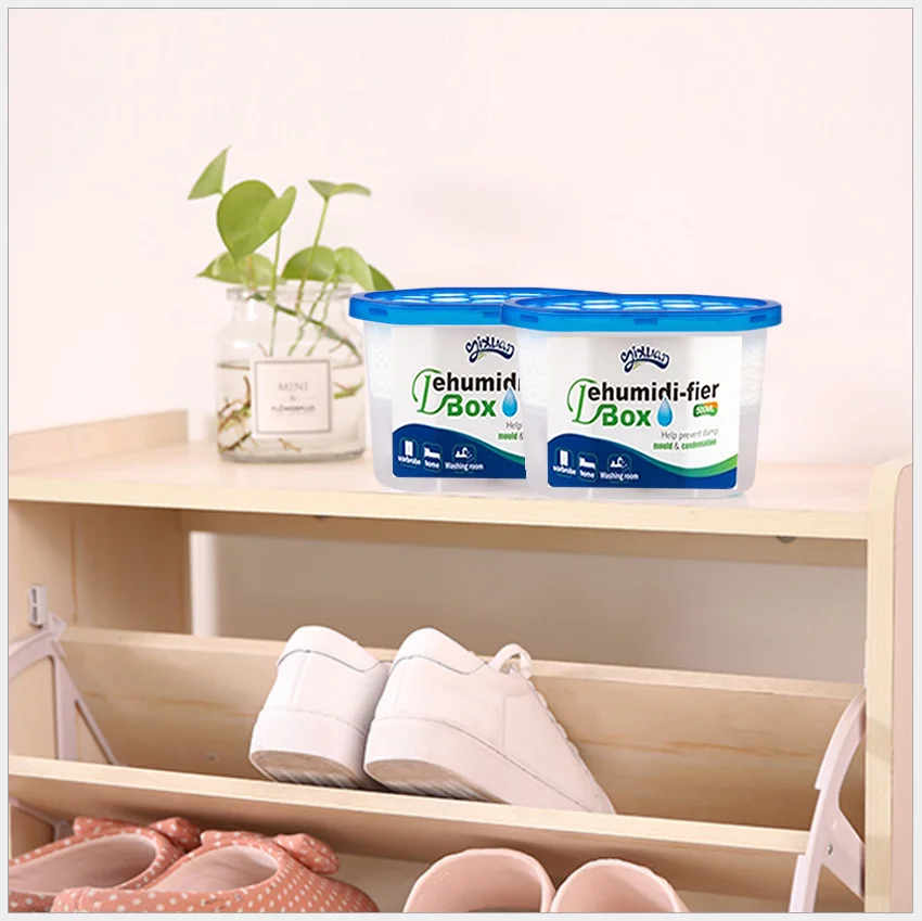 Household clothes green live disposable dehumidification moisture absorber hanging closet box for room