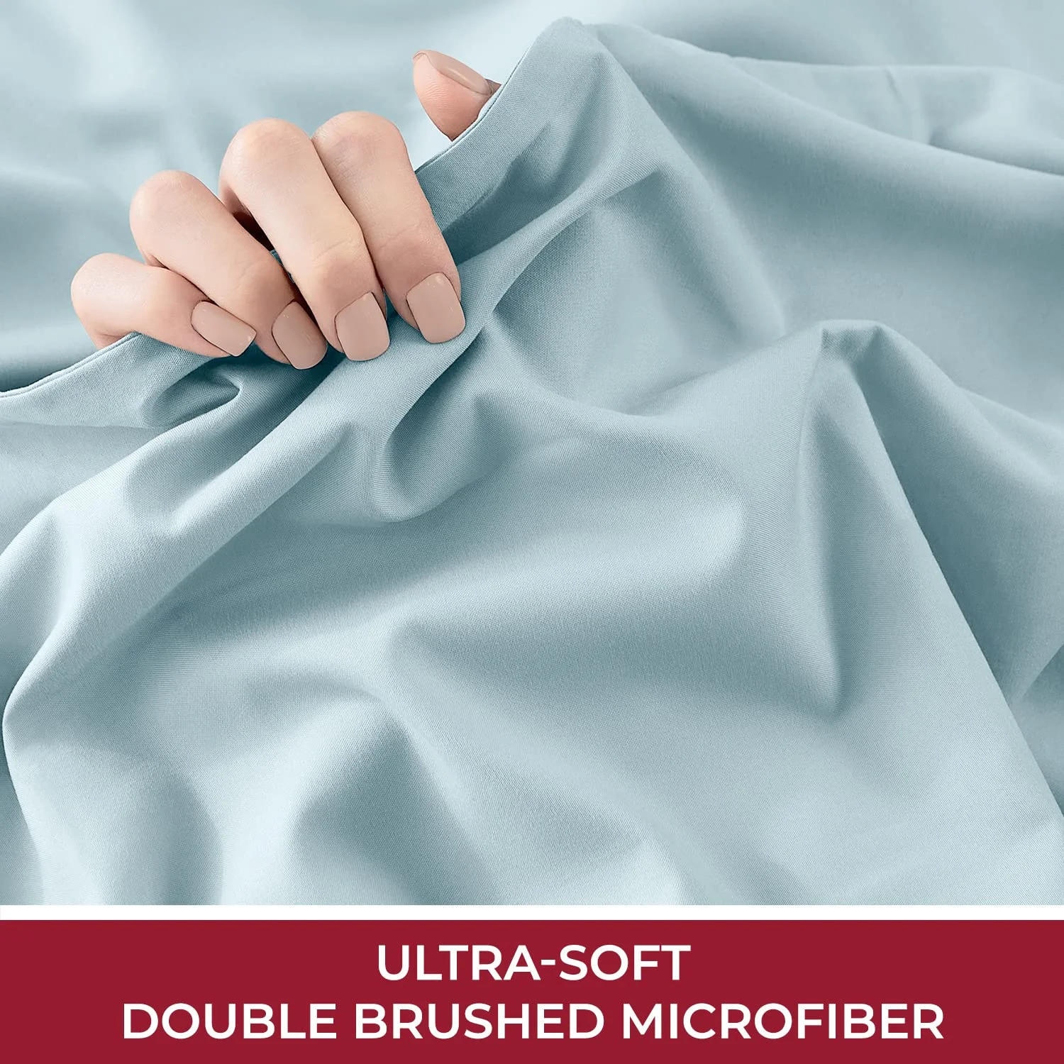 Wholesale Cheap Price Ready To Ship MOQ 1 Brushed Microfiber Soft Like Silk 100% Polyester Bed Sheet Set in Stock