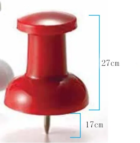 Big size  office  Home Decorative Colorful  Plastic drawing pin  Jumbo wall map push pin