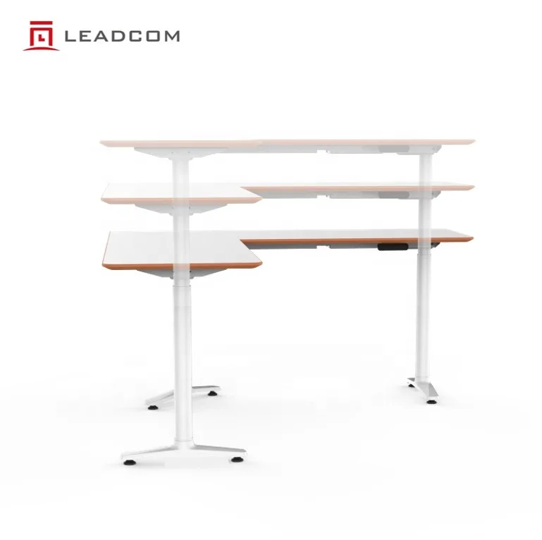 LEADCOM Moby LS-781 Modern Office Furniture Electric Height Adjustable desk workstation for workspace manufacturer