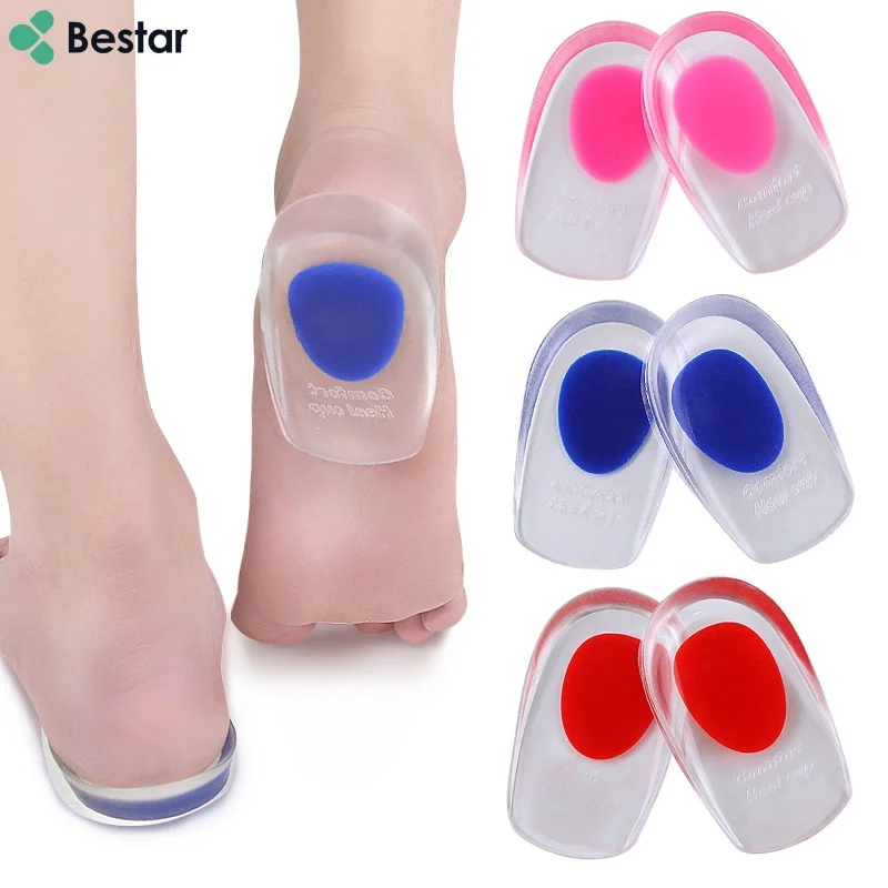 Bestar Height Increase TPE Heel Pad Cushion Silicone Gel Heel Pad insoles for High Heels Shoes