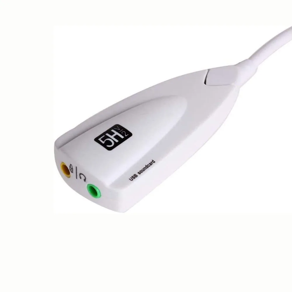  Внешний usb-звуковой интерфейс 7 1 адаптер 5HV2 USB к 3D CH Звуковая карта с 3 5 мм Наушники разъем для подключения микрофона портативных