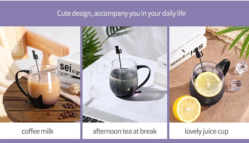 B098B Amazon Top Seller Personalized Beer Magic Drinking Gradient Tea Cups Wholesale Coffee Clear Glass Mugs With Handles