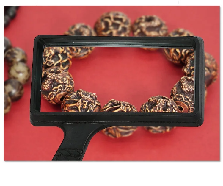 Custom oem china MG84026 square lens magnifying glass high quality handheld magnifier