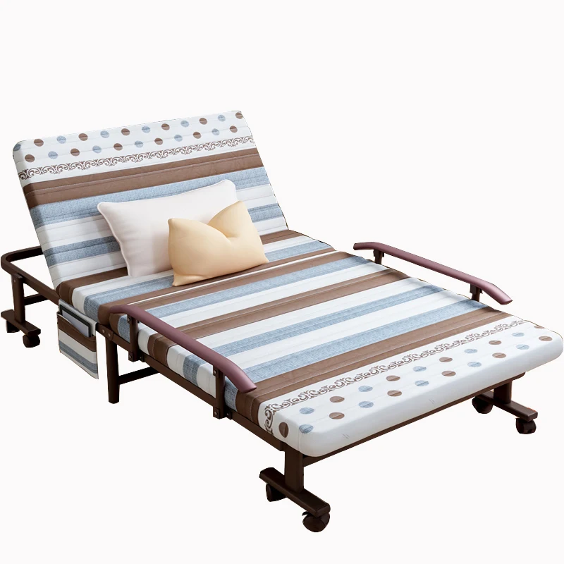 Folding Queen Size Bed Metal Frame Wall Adjustable Sofa Bed Transformer Furniture with Storage Feature