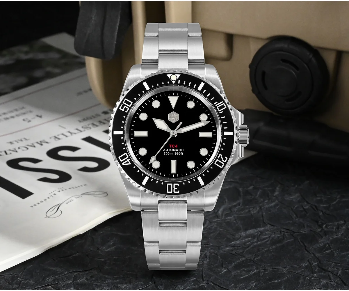 Luxury titanium alloy waterproof high quality automatic watch for men Mechanical Watch for men Sapphire Glass watch