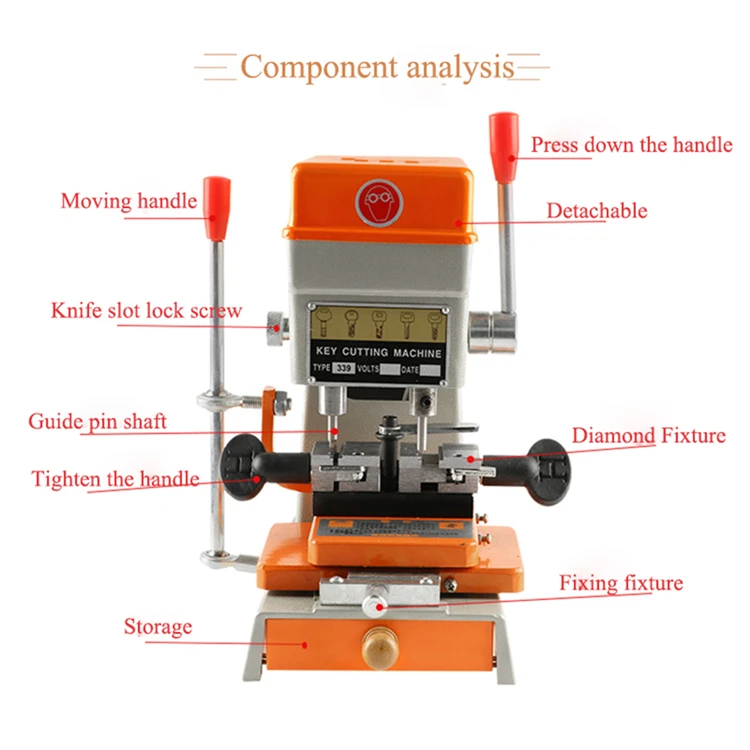 Портативная машина для резки ключей 100 г 100E1 дверных