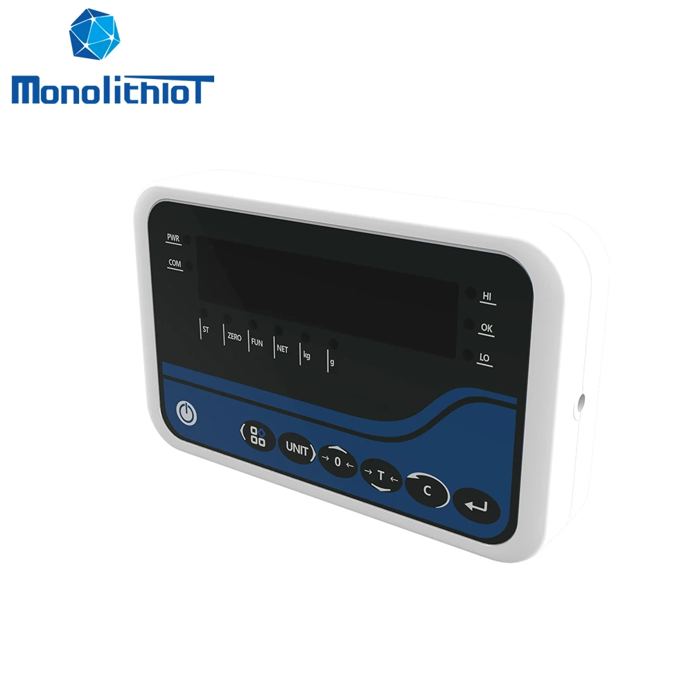MonolithIoT MTS-3000 Industrial Platform Truck Scale Weighbridge Smart Digital Weighing Terminal Load Cell Controller Indicator