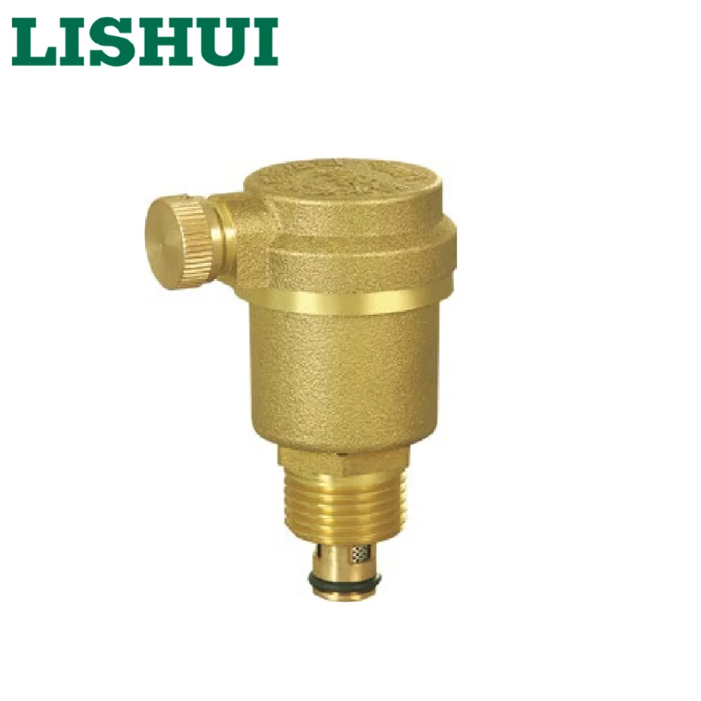 LISHUI 750 3/4 Inch High Quality Connection Thread Exhaust Brass Air Radiator Vent Valve