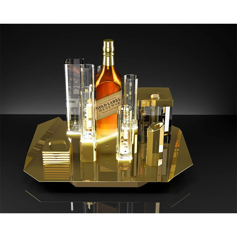Newest Custom Acrylic Liquor Bottle Display Stand for Johnnie Walker