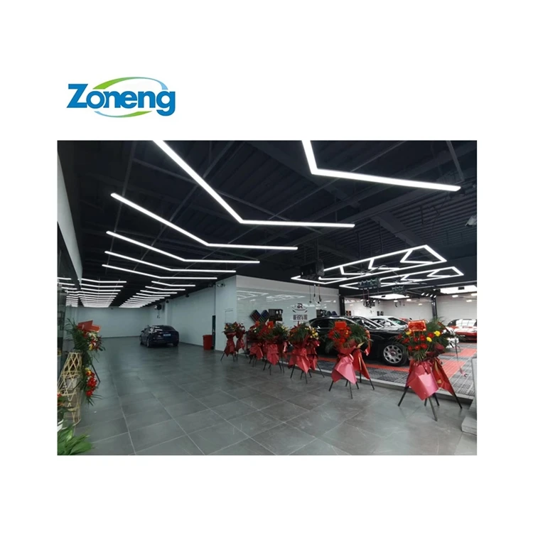 Factory Direct Supply Wide Arrow Shape Led Ceiling Aisle Light For Car Shops In High-End Places