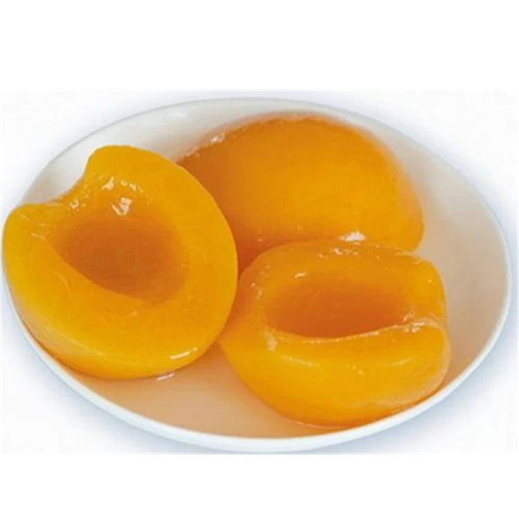 
canned yellow peach half in syrup 820g 
