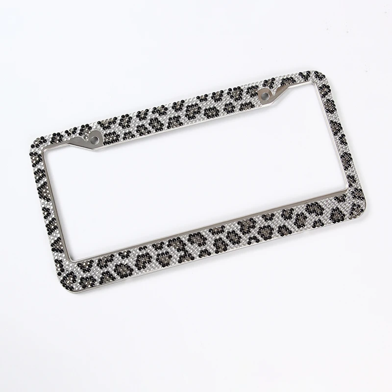 Luxurious Diamond-encrusted Glowing License Plate Frame Number Plate Frame Holder