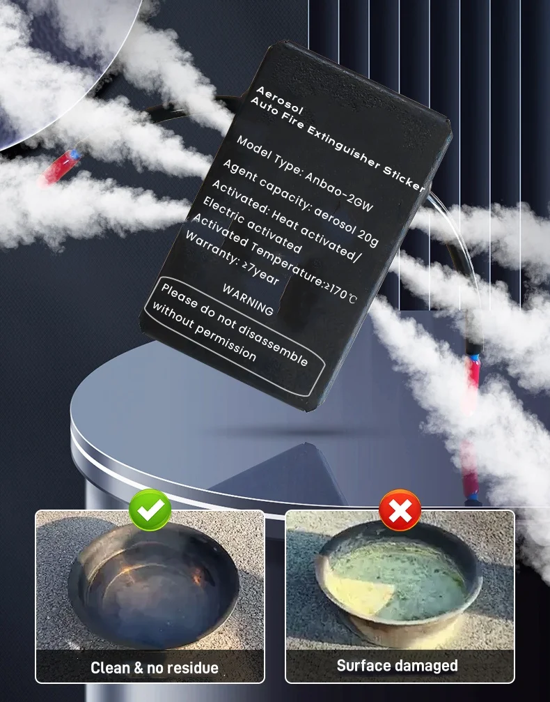 Automatic Aerosol Fire Sticker Automatic fire extinguisher