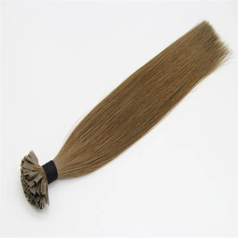 
Drop Shipping Italian Keratin Pre Bonded 100% Hair Extensions V Tip Human Hair 