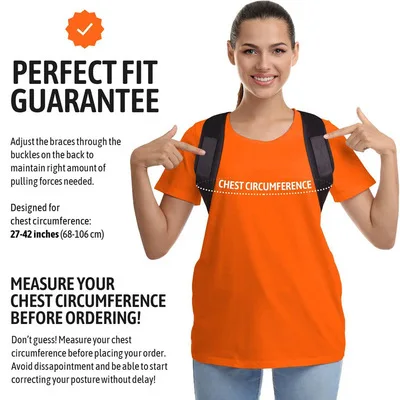 Unisex Custom Hot Sale Adjustable Sitting Back Brace Posture Corrector fitness