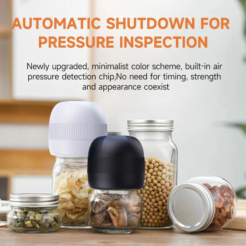 2024 New Electric Mason Jar Recharge Handheld Vacuum Sealer Compatible with Wide Regular Mouth Jars Integration Vacuum Machine