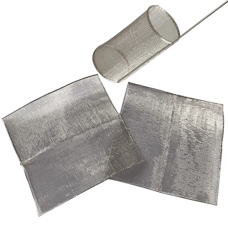 99.9% Platinum gauze 52 mesh woven wire dia 0.1mm Size 100mmWx100mmL platinum mesh  electrodes anodes and cathodes