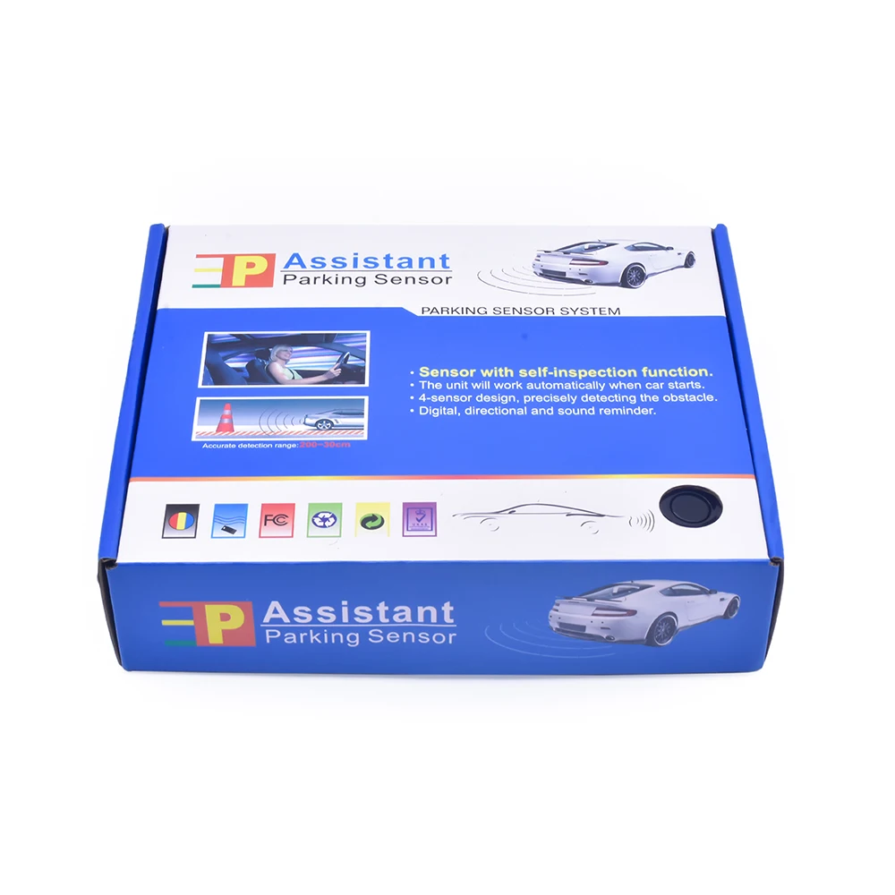 12V 22mm Car Parking Sensor Kit Universal 4 Sensors Buzzer Reverse Backup Radar Sound Alert Indicator Probe System