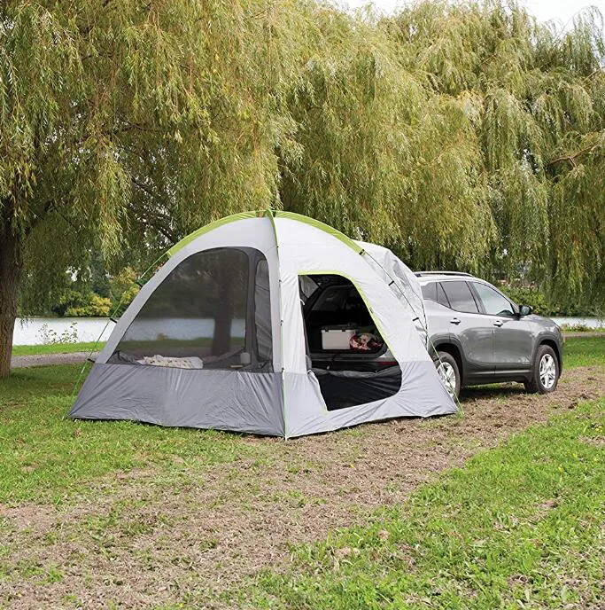 HOTO Waterproof Foldable Camping Outdoor Rear Extension Suv Trunk Tailgate Shade Awning Car Rear Tent Trailer Pickup Truck Tent