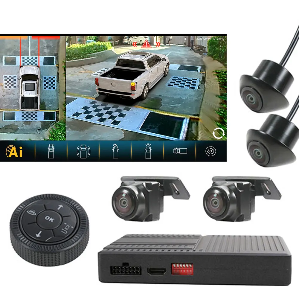 1080p Автомобильная 360 система с камерой обзора функцией Ai поддержка корейского языка