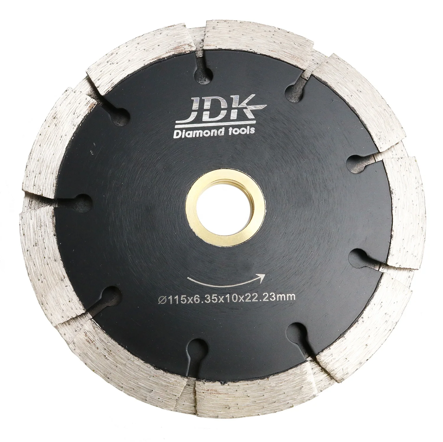 JDK 4.5 Inch Diamond Crack Chaser Blade Two Layers Tuck Point Blades for Mortar Joint Removal, Grout Repair and Masonry Surface