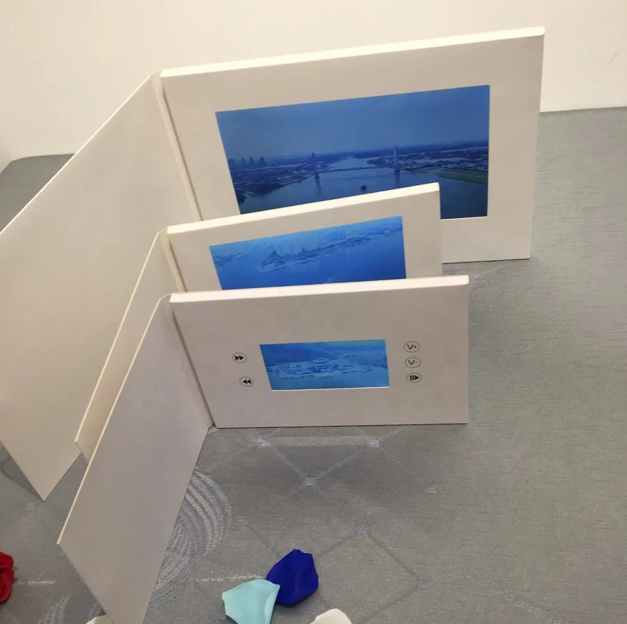 Digital card video brochure Custom printing photocard Video player brochure