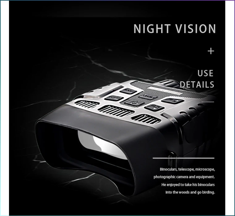 Digital Complete Darkness Infrared Binoculars For Adults - Hunting Night Vision Goggles