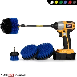 Hot sale 4 Pieces electric drill polishing wheel brush for cleaning bathroom