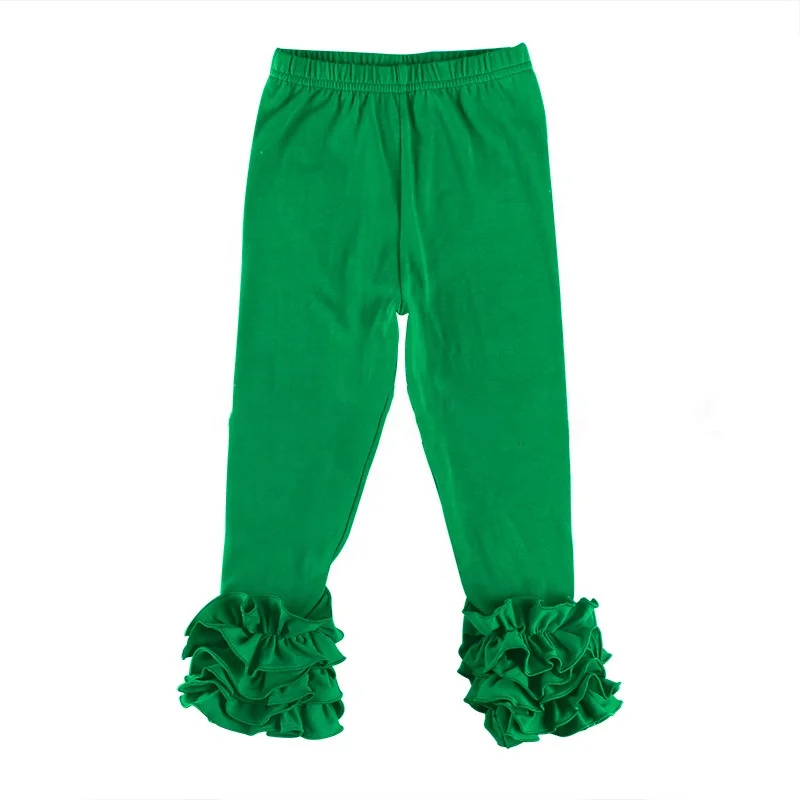 Детские леггинсы для От 0 до 6 лет хлопок брюки с оборками детей ясельного возраста рюшами штанишки