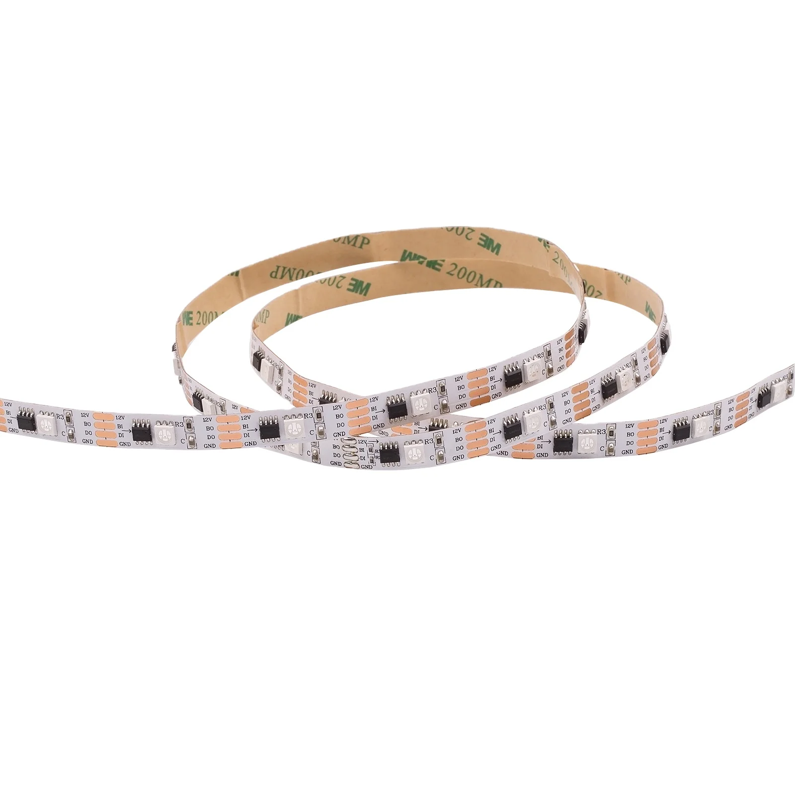 Breakpoint continues transmission with double data signal GS8208 tape 12V Digital RGB led flexible strips