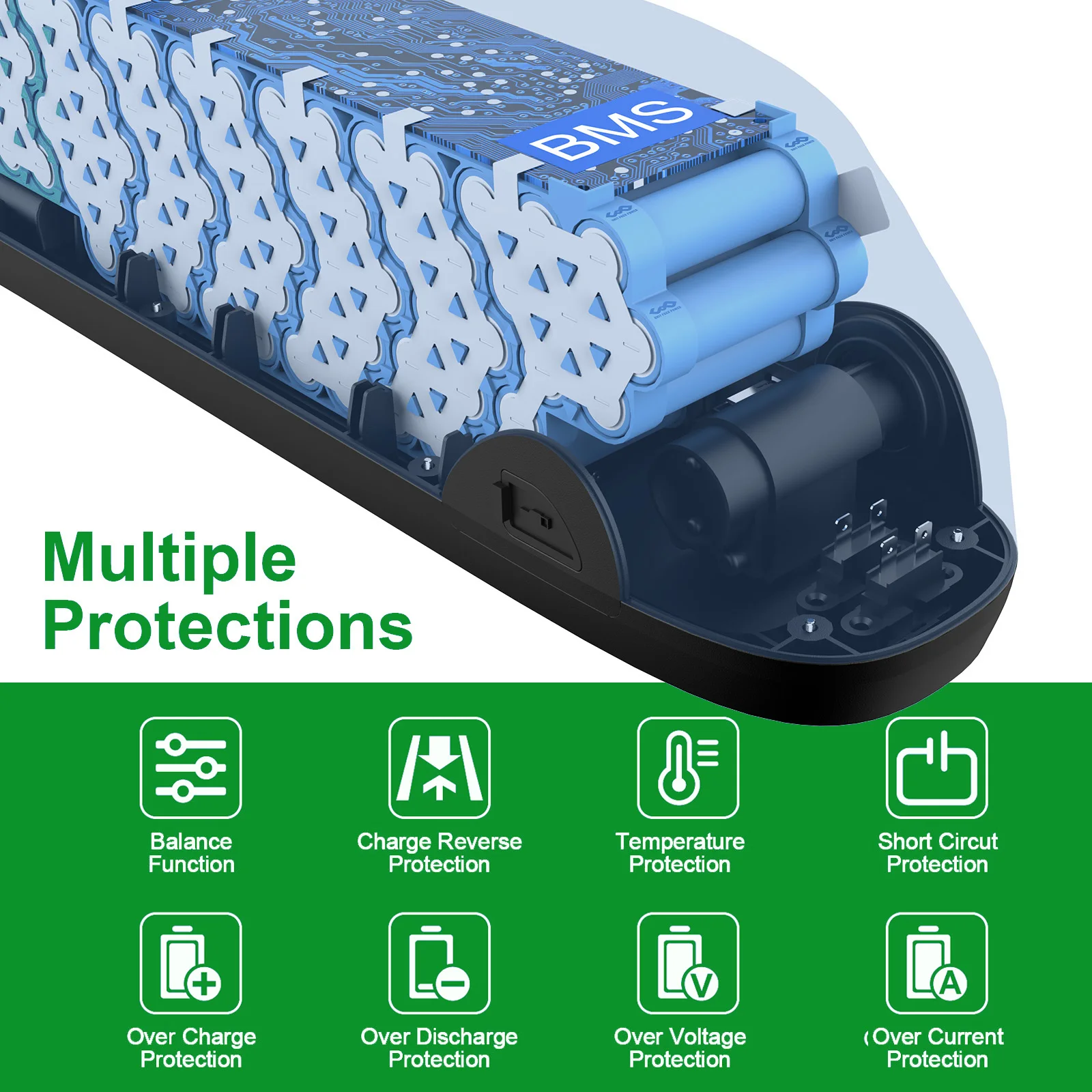 Mobility scooter battery 20Ah 30Ah 40Ah 50Ah 60Ah 70Ah 90Ah 110Ah ternary lithium battery 48v for motorcycle