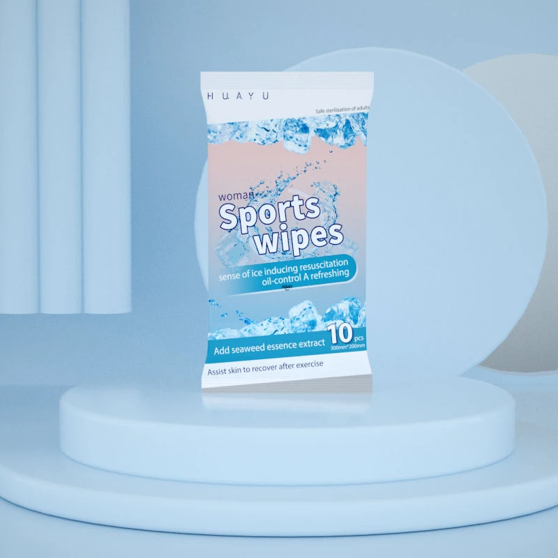 Mint Cool Feeling Wet Wipes Refreshing Cleaning Wet Tissue