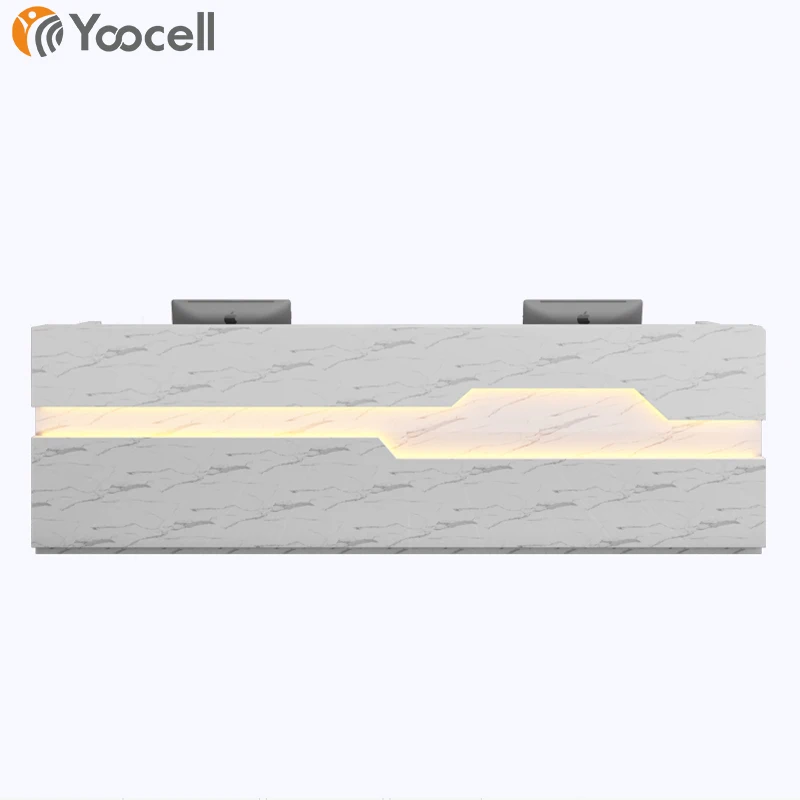 Yoocell Wholesale price Beauty salon furniture modern design reception desks customized size