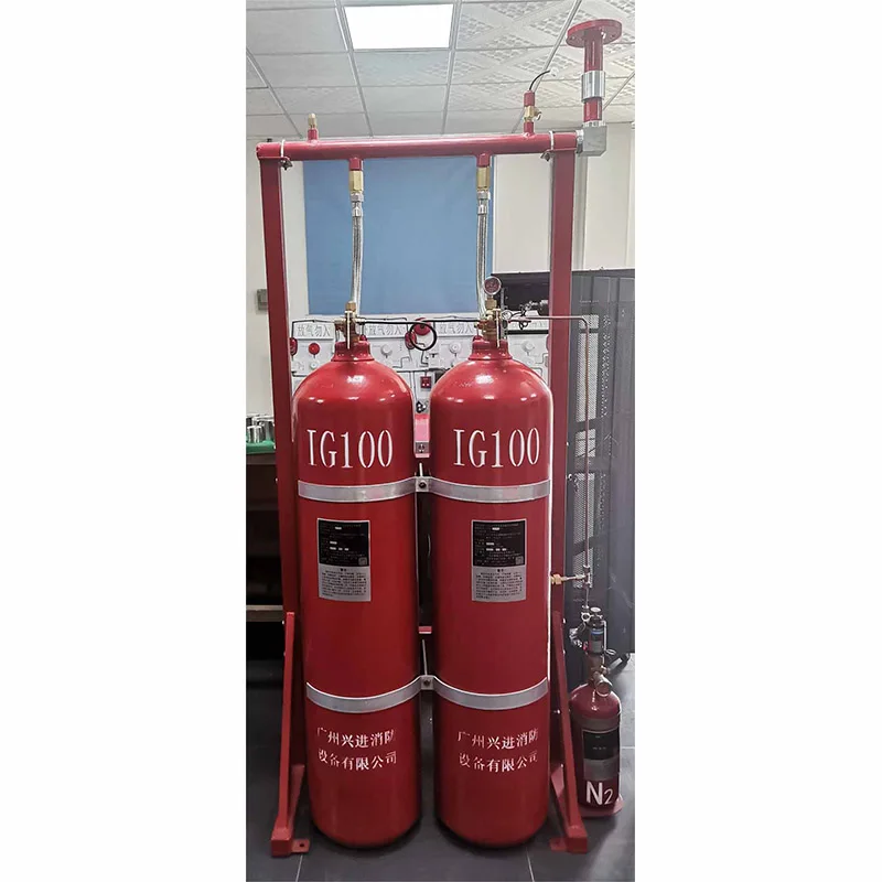 80L 90L Volume Cylinder IG100 Inert Gas Fire Suppression System