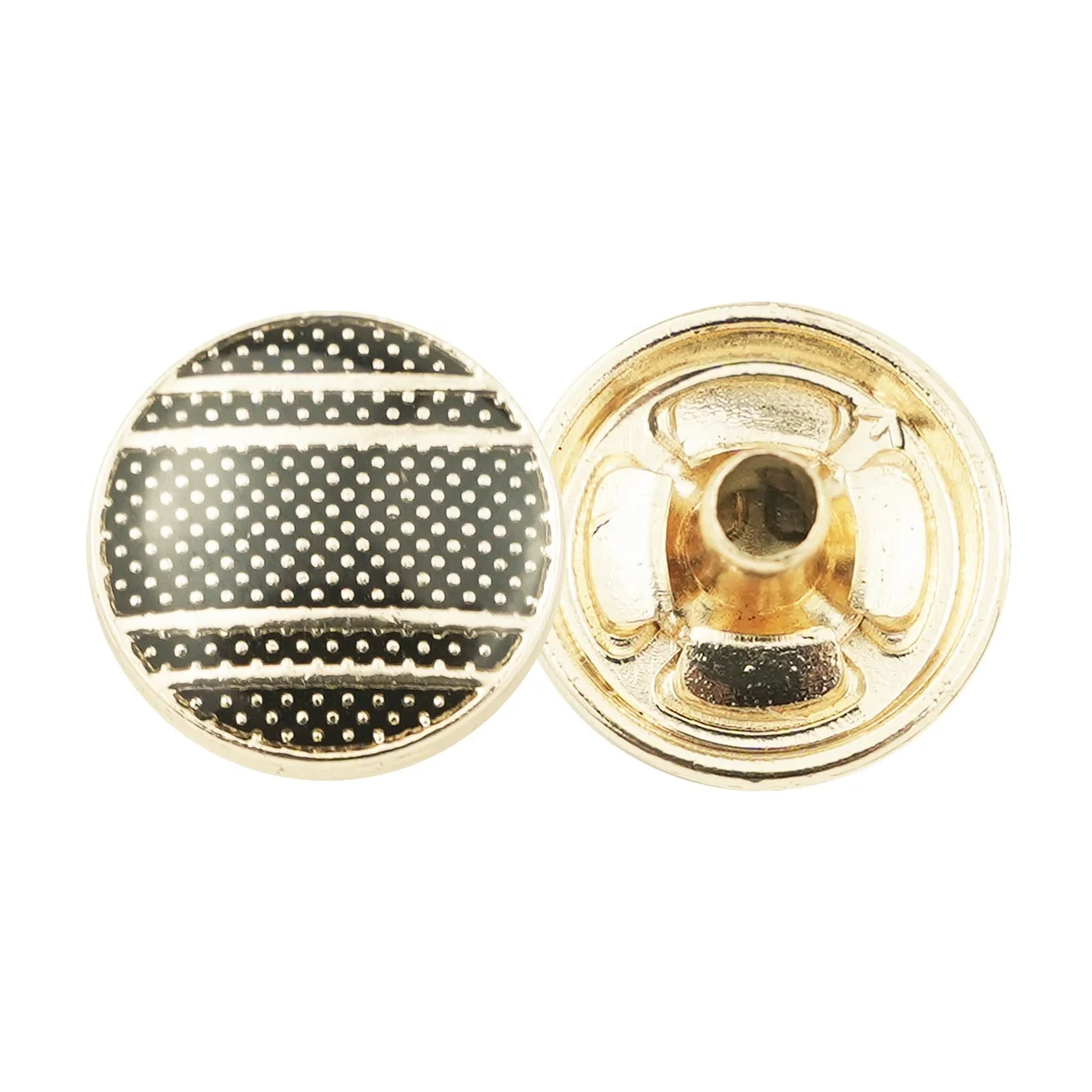 Jinyi Button Manufacturer OEM ODM 12mm Round Thobe Zinc Alloy Press Button Logo Brand Custom Metal Snap Button for Garments