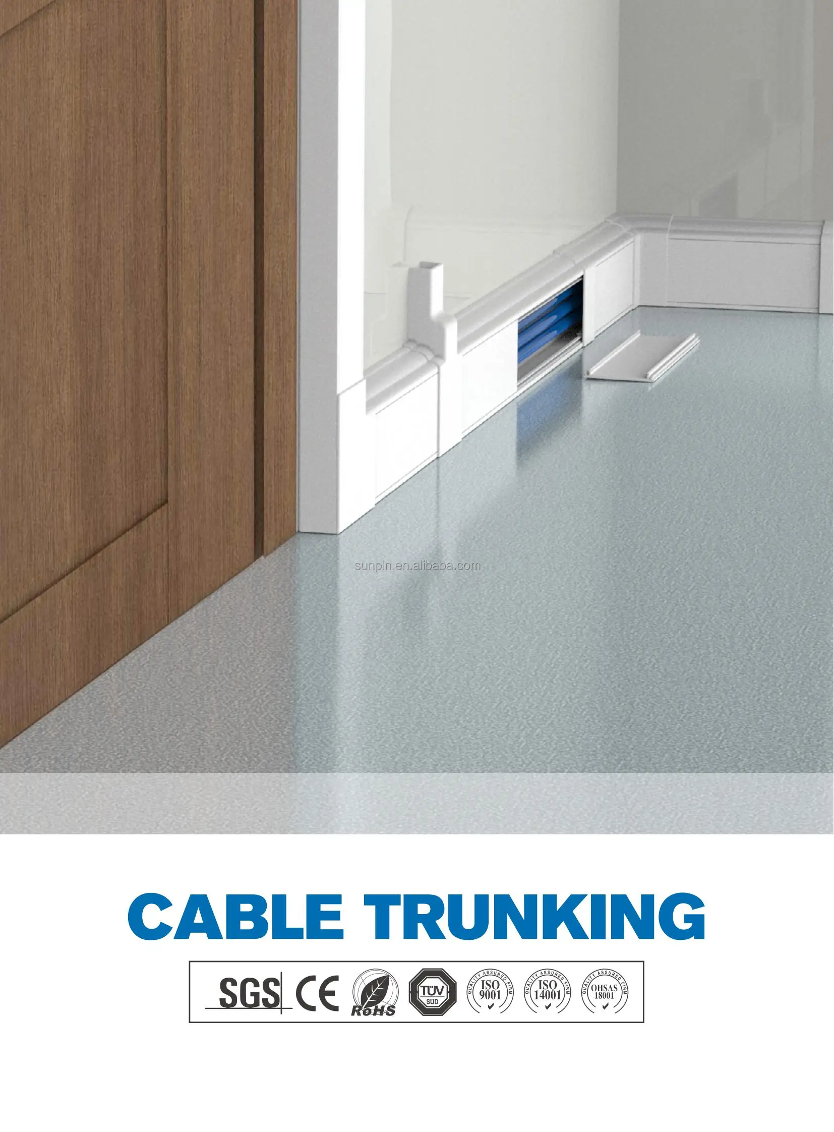 Trunking Duct Easy Mounting Plastic Wire Tray China Factory Under Desk Cable Management