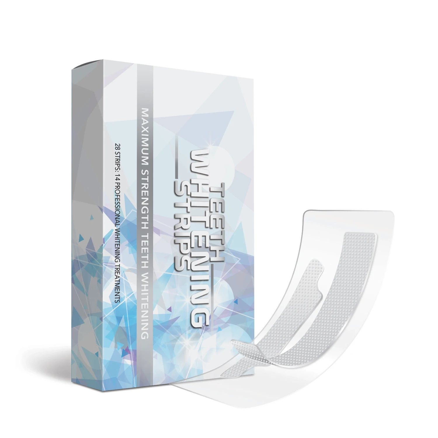 Private Label HP/PAP/Non Peroxide Teeth Whitening Strips Home Dental White Strips