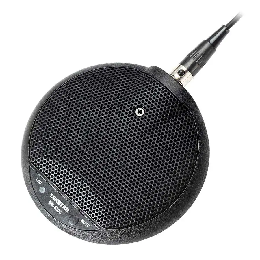 TAKSTAR BM-630C Recording Electret Condenser Microphone with XLR Cable Wide-range Boundary Microphone Mic for Church Meeting