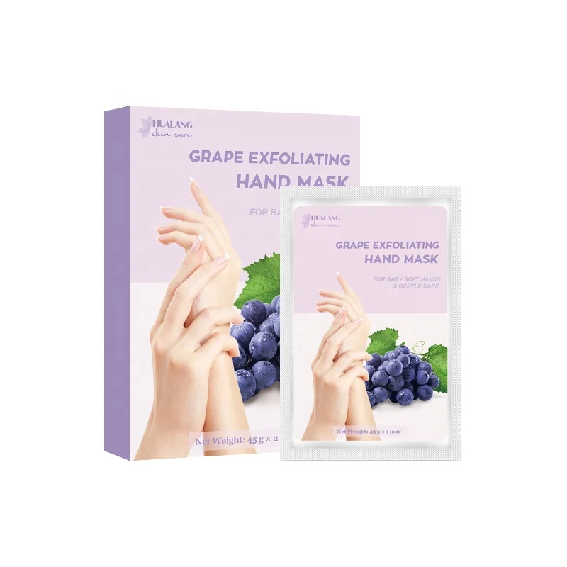 Пользовательский ярлык форма перчаток в Корейском стиле увлажняющий питательный крем винограда ОТШЕЛУШИВАЮЩИЙ ПИЛИНГ-пилинг маска с экстрактом алоэ вера