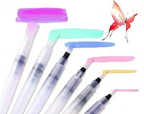 Powdered Pigment Refillable Water Color Paints Brush Markers For Art book