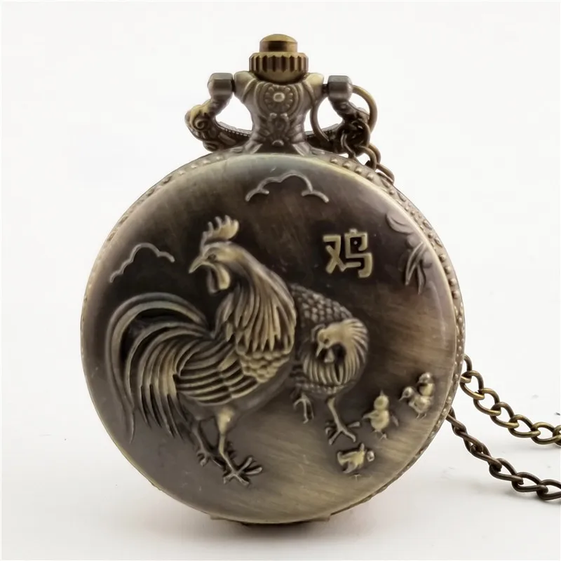 12 Zodiac Pocket Watch Vintage Bronze The Nightmare Before Antique Style Pendant Necklace pocket watch manufacturers wholesale