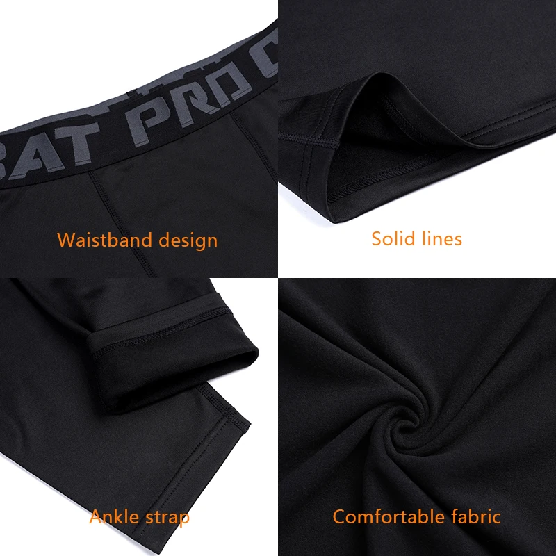 Women Mens Unisex Polyester Tight Running Compression Leggings Quick Dry Pants Man Gym Jogging Fitness Bodybuilding Tights